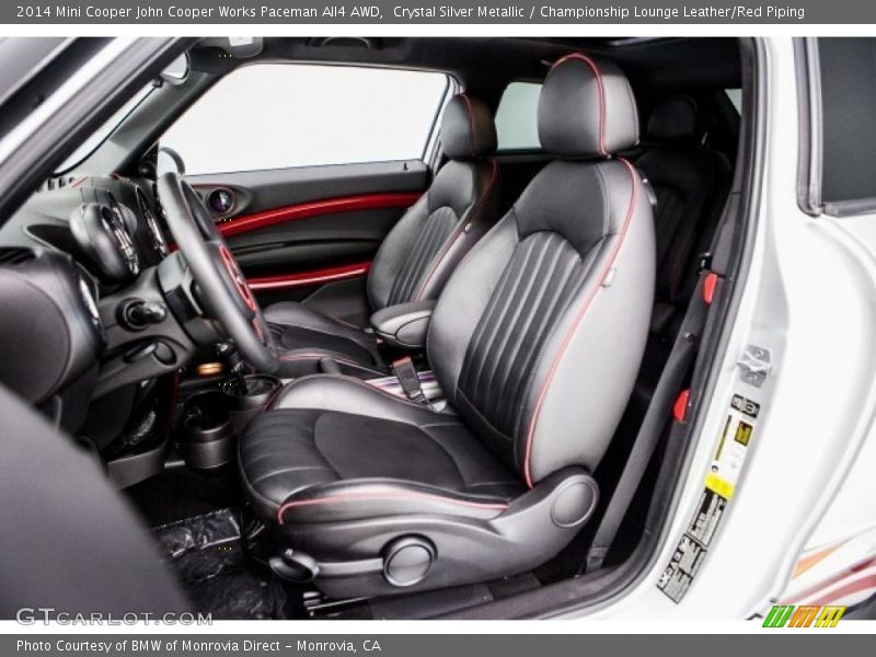 Front Seat of 2014 Cooper John Cooper Works Paceman All4 AWD