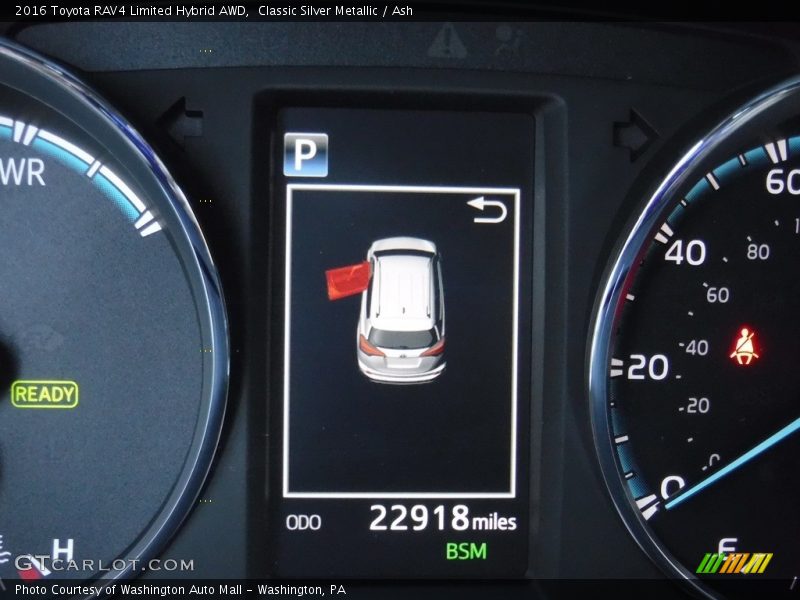 Classic Silver Metallic / Ash 2016 Toyota RAV4 Limited Hybrid AWD