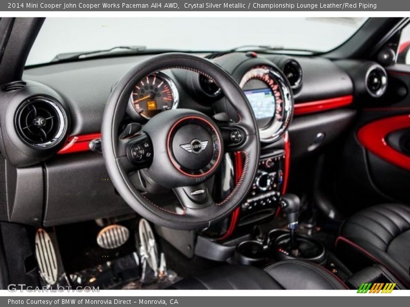 Crystal Silver Metallic / Championship Lounge Leather/Red Piping 2014 Mini Cooper John Cooper Works Paceman All4 AWD