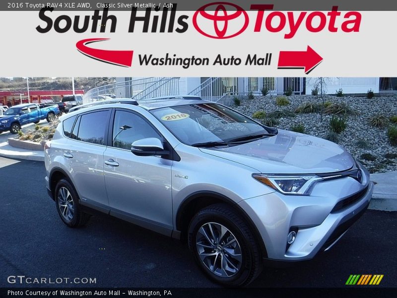 Classic Silver Metallic / Ash 2016 Toyota RAV4 XLE AWD