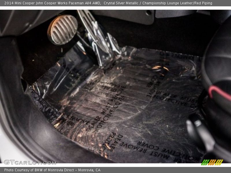 Crystal Silver Metallic / Championship Lounge Leather/Red Piping 2014 Mini Cooper John Cooper Works Paceman All4 AWD