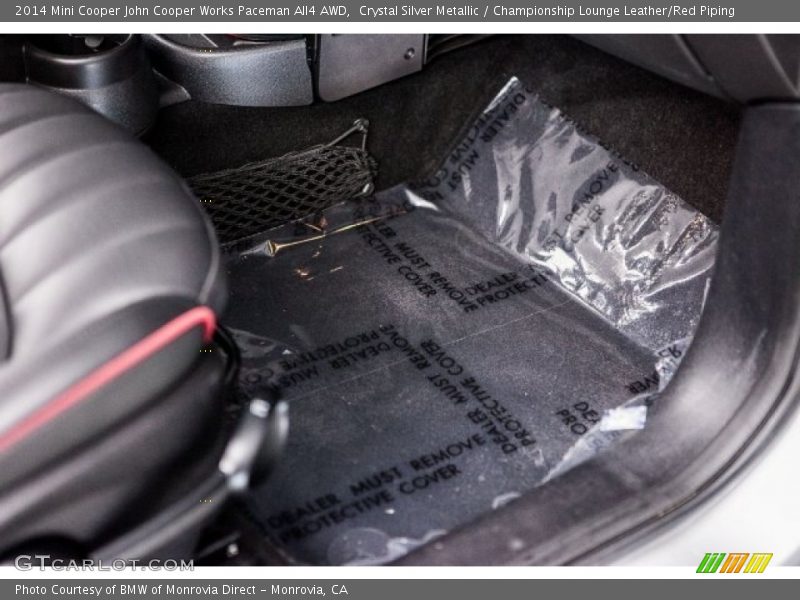Crystal Silver Metallic / Championship Lounge Leather/Red Piping 2014 Mini Cooper John Cooper Works Paceman All4 AWD