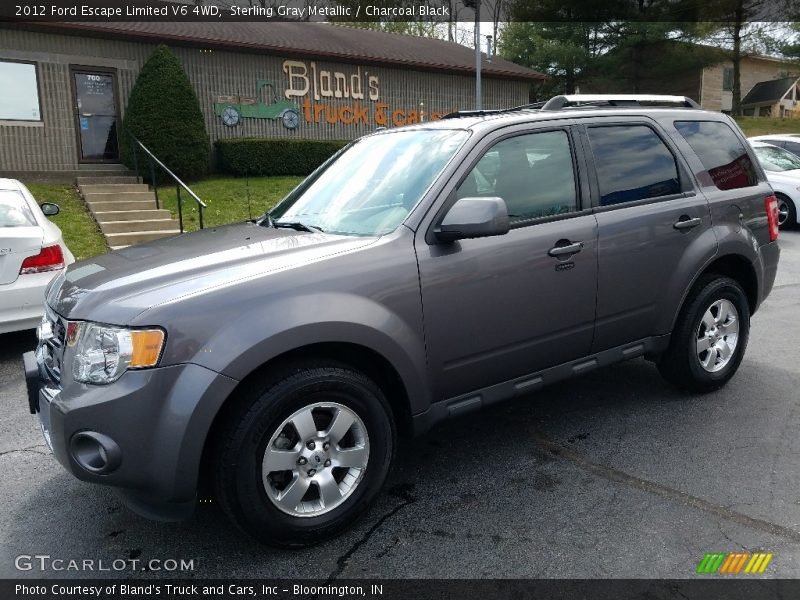 Sterling Gray Metallic / Charcoal Black 2012 Ford Escape Limited V6 4WD