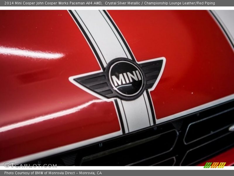 Crystal Silver Metallic / Championship Lounge Leather/Red Piping 2014 Mini Cooper John Cooper Works Paceman All4 AWD