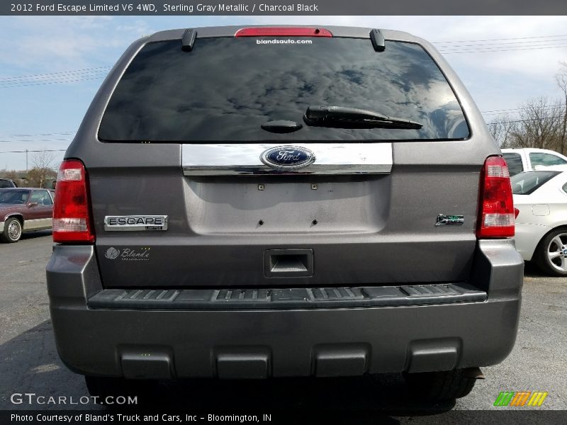 Sterling Gray Metallic / Charcoal Black 2012 Ford Escape Limited V6 4WD