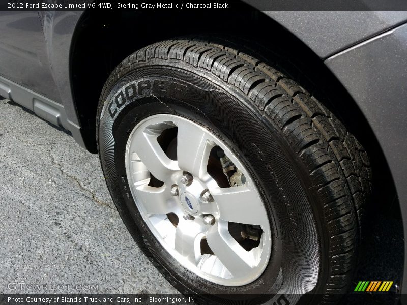 Sterling Gray Metallic / Charcoal Black 2012 Ford Escape Limited V6 4WD