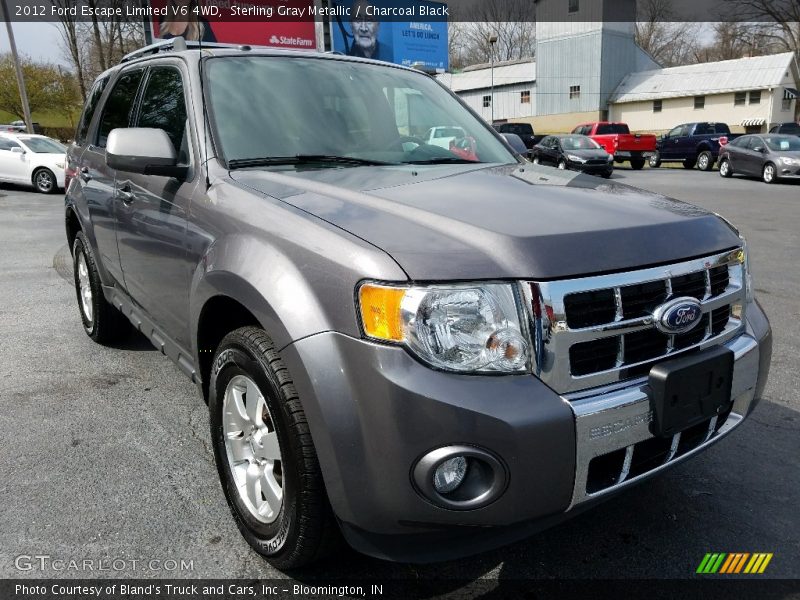 Sterling Gray Metallic / Charcoal Black 2012 Ford Escape Limited V6 4WD