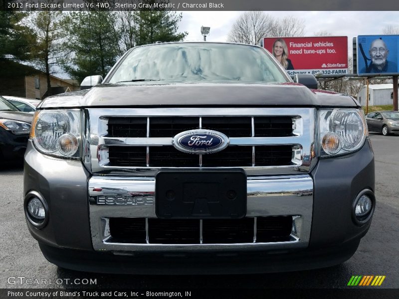 Sterling Gray Metallic / Charcoal Black 2012 Ford Escape Limited V6 4WD