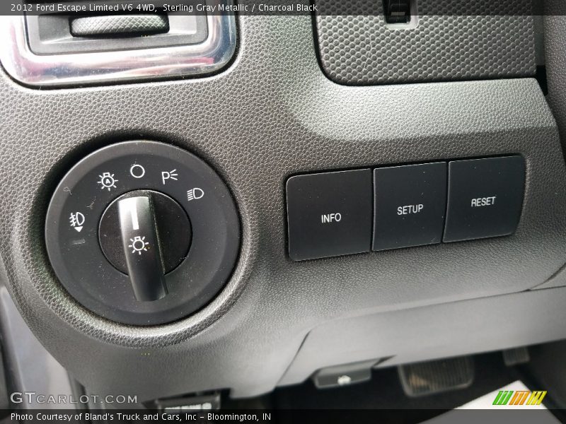 Sterling Gray Metallic / Charcoal Black 2012 Ford Escape Limited V6 4WD