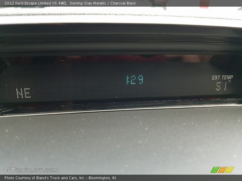 Sterling Gray Metallic / Charcoal Black 2012 Ford Escape Limited V6 4WD