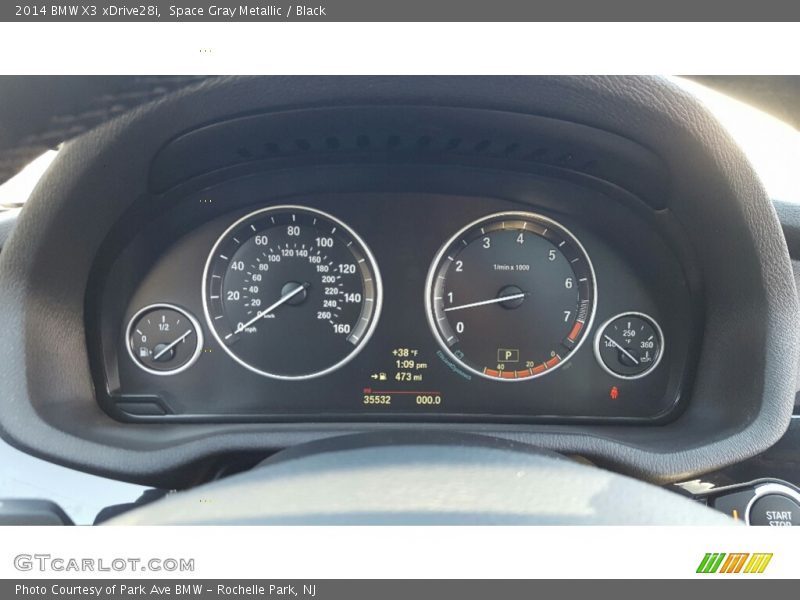 Space Gray Metallic / Black 2014 BMW X3 xDrive28i