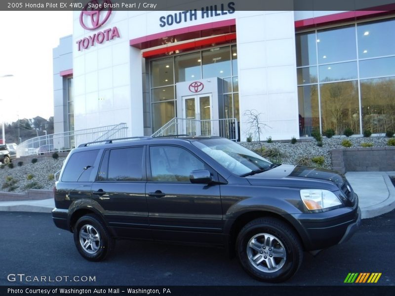 Sage Brush Pearl / Gray 2005 Honda Pilot EX 4WD