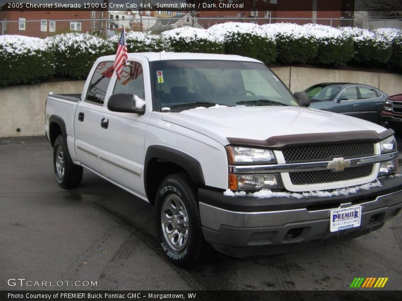 Summit White / Dark Charcoal 2005 Chevrolet Silverado 1500 LS Crew Cab 4x4