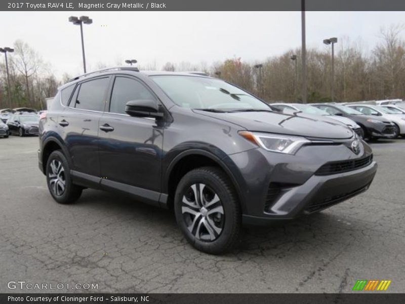 Magnetic Gray Metallic / Black 2017 Toyota RAV4 LE