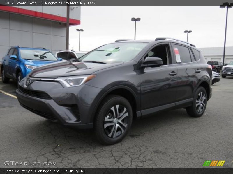 Magnetic Gray Metallic / Black 2017 Toyota RAV4 LE