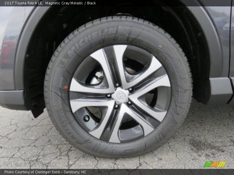 Magnetic Gray Metallic / Black 2017 Toyota RAV4 LE