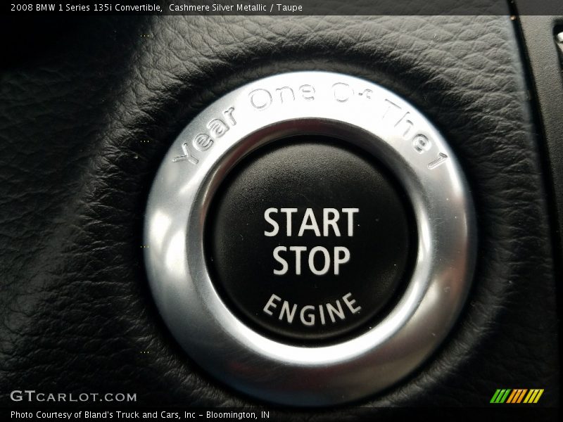 Cashmere Silver Metallic / Taupe 2008 BMW 1 Series 135i Convertible