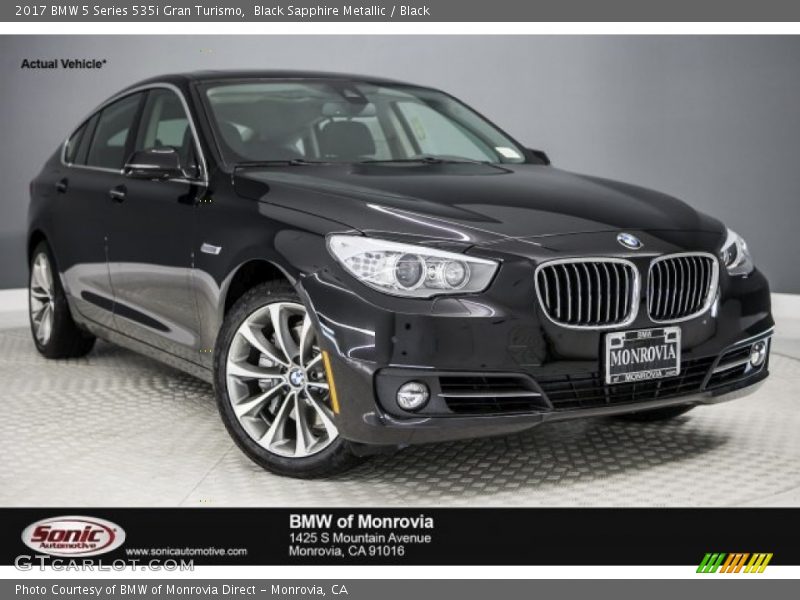 Black Sapphire Metallic / Black 2017 BMW 5 Series 535i Gran Turismo