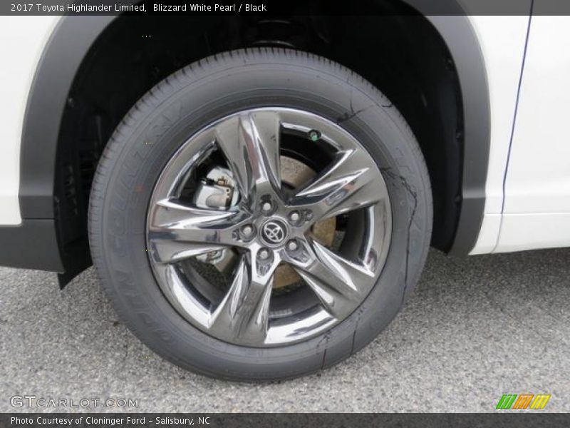 Blizzard White Pearl / Black 2017 Toyota Highlander Limited