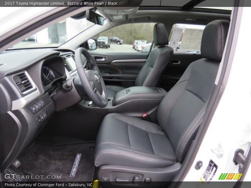 Blizzard White Pearl / Black 2017 Toyota Highlander Limited