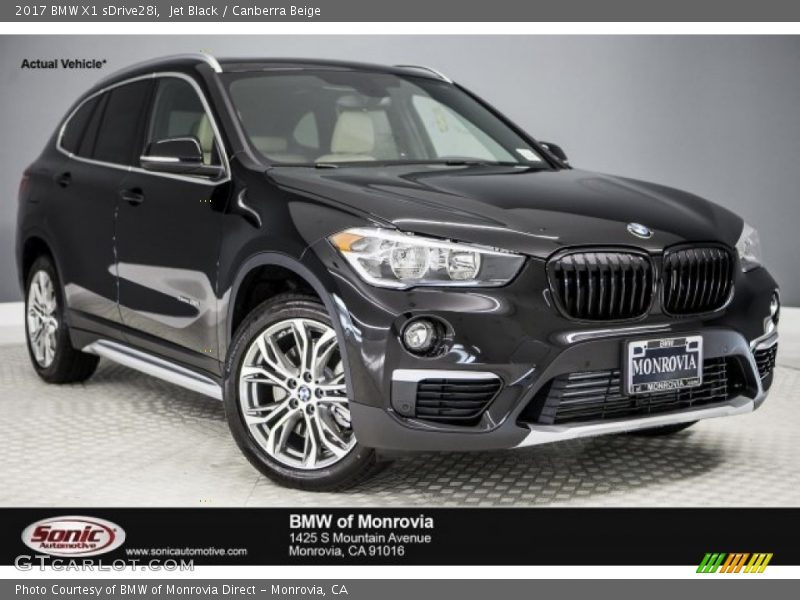 Jet Black / Canberra Beige 2017 BMW X1 sDrive28i