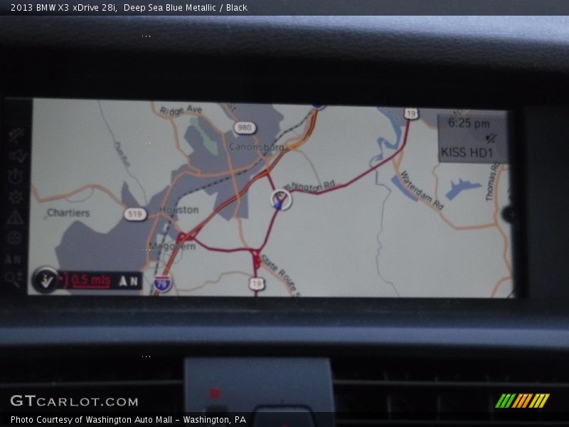 Deep Sea Blue Metallic / Black 2013 BMW X3 xDrive 28i