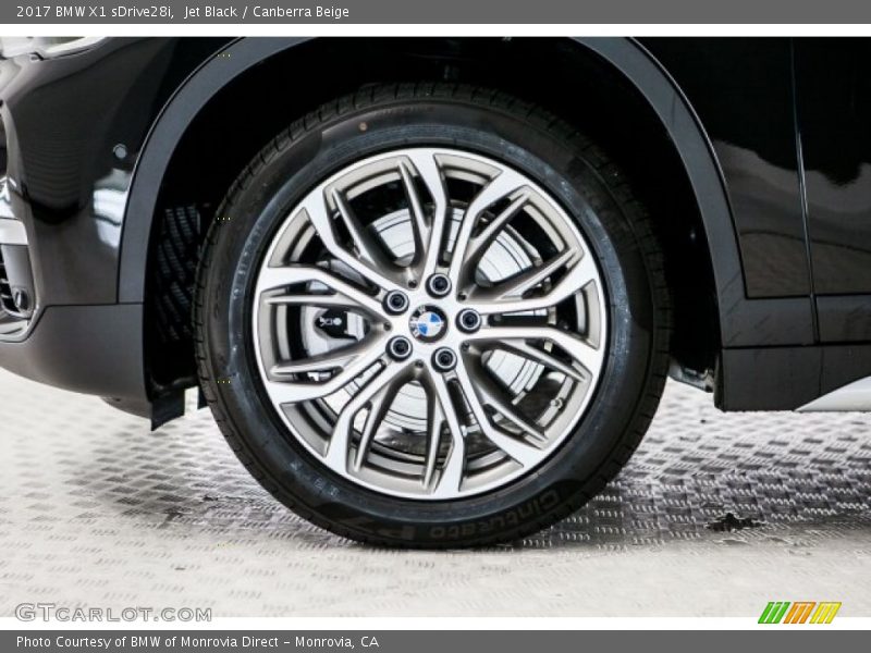 Jet Black / Canberra Beige 2017 BMW X1 sDrive28i