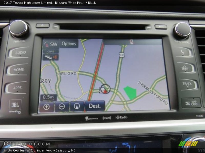 Blizzard White Pearl / Black 2017 Toyota Highlander Limited