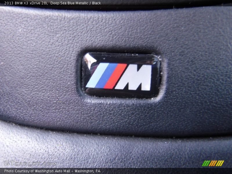 Deep Sea Blue Metallic / Black 2013 BMW X3 xDrive 28i