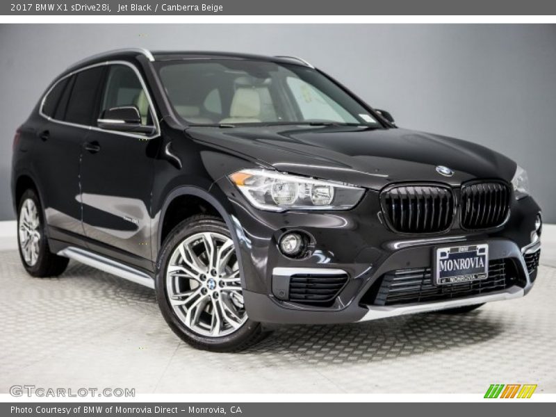 Jet Black / Canberra Beige 2017 BMW X1 sDrive28i