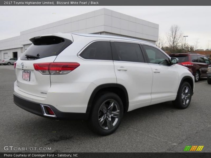 Blizzard White Pearl / Black 2017 Toyota Highlander Limited