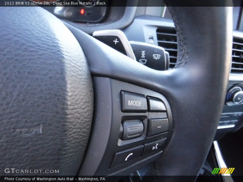 Deep Sea Blue Metallic / Black 2013 BMW X3 xDrive 28i