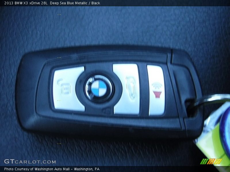 Deep Sea Blue Metallic / Black 2013 BMW X3 xDrive 28i