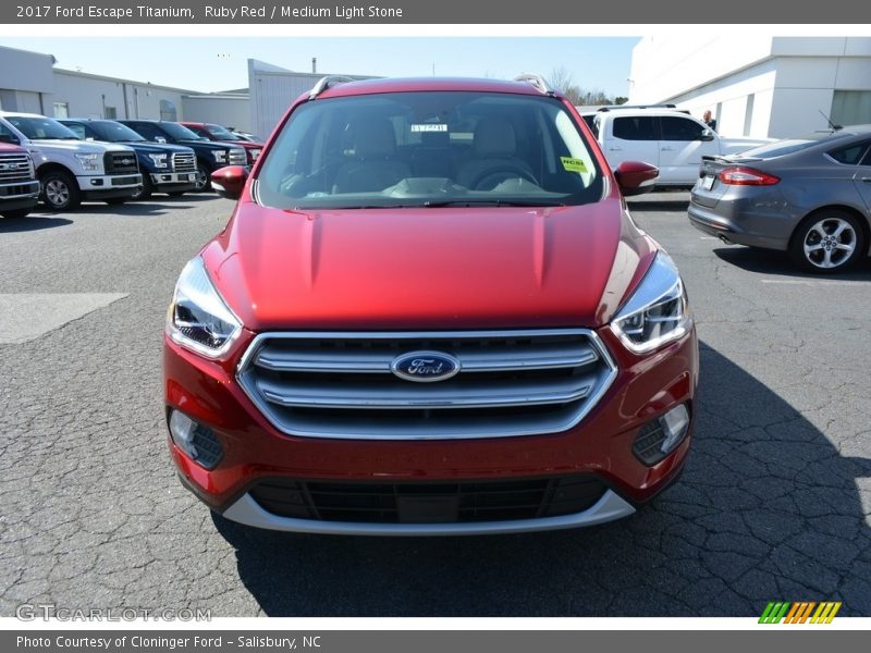 Ruby Red / Medium Light Stone 2017 Ford Escape Titanium