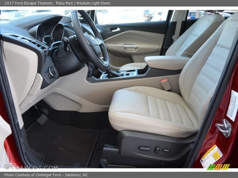 Ruby Red / Medium Light Stone 2017 Ford Escape Titanium