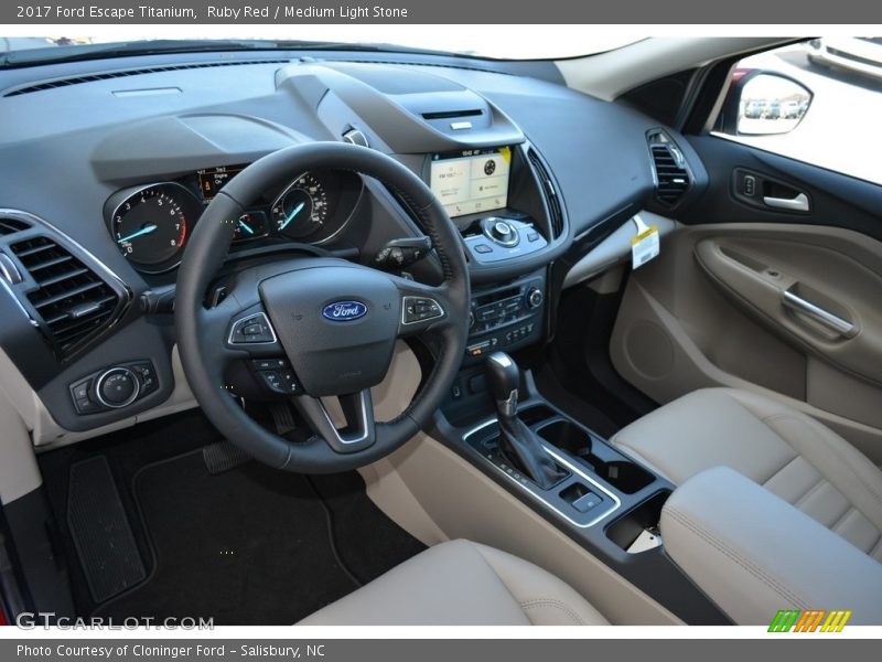 Ruby Red / Medium Light Stone 2017 Ford Escape Titanium