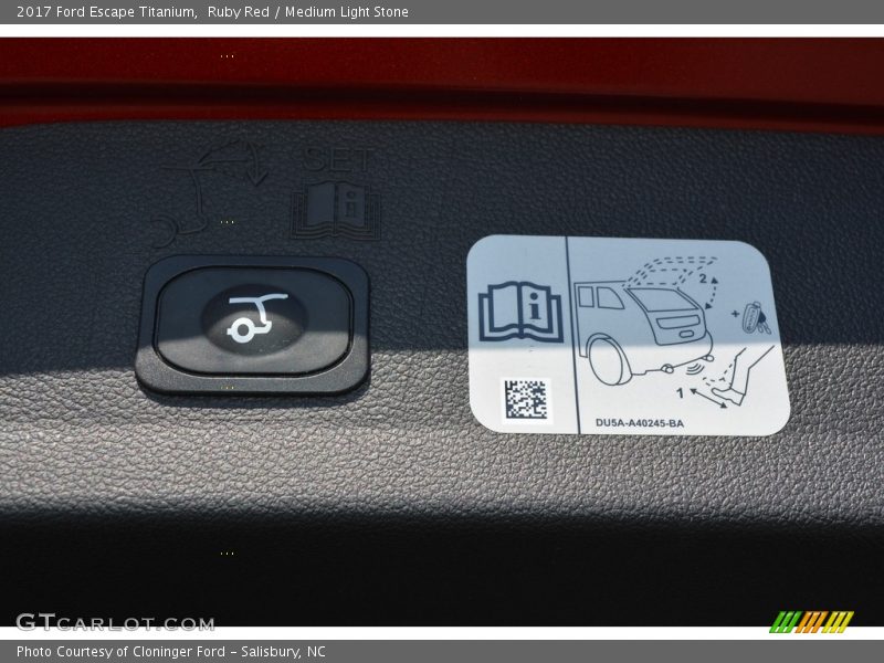 Ruby Red / Medium Light Stone 2017 Ford Escape Titanium