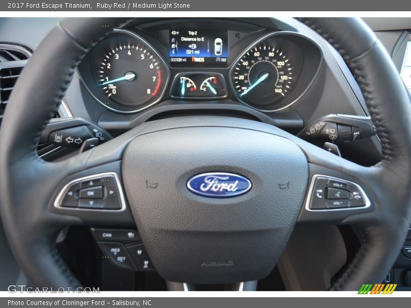 Ruby Red / Medium Light Stone 2017 Ford Escape Titanium