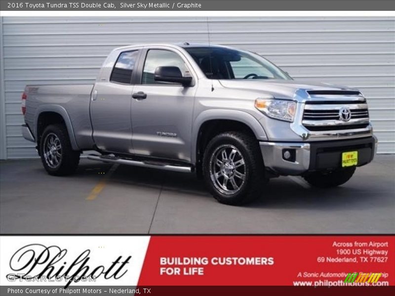 Silver Sky Metallic / Graphite 2016 Toyota Tundra TSS Double Cab