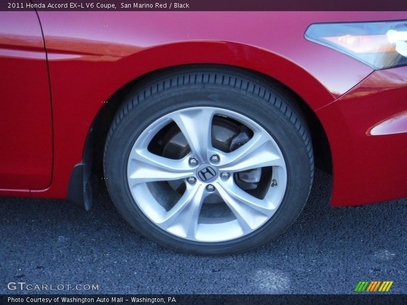 San Marino Red / Black 2011 Honda Accord EX-L V6 Coupe