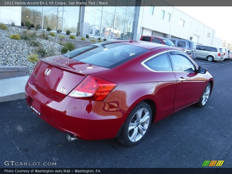 San Marino Red / Black 2011 Honda Accord EX-L V6 Coupe