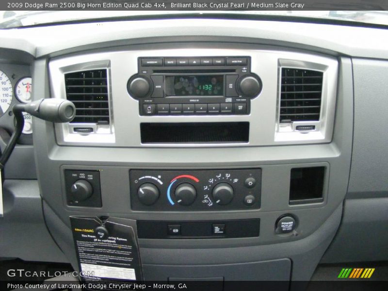 Brilliant Black Crystal Pearl / Medium Slate Gray 2009 Dodge Ram 2500 Big Horn Edition Quad Cab 4x4