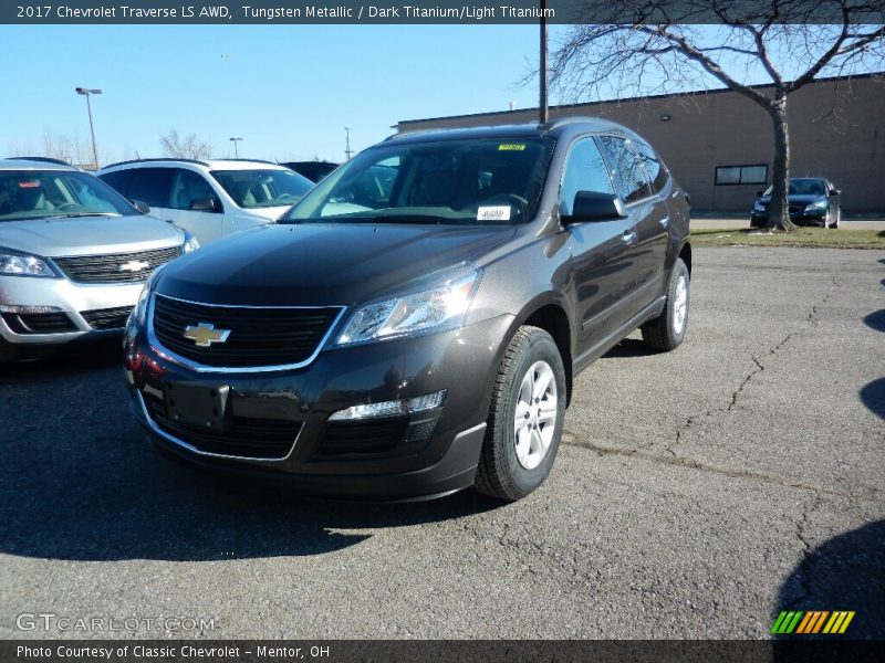 Tungsten Metallic / Dark Titanium/Light Titanium 2017 Chevrolet Traverse LS AWD