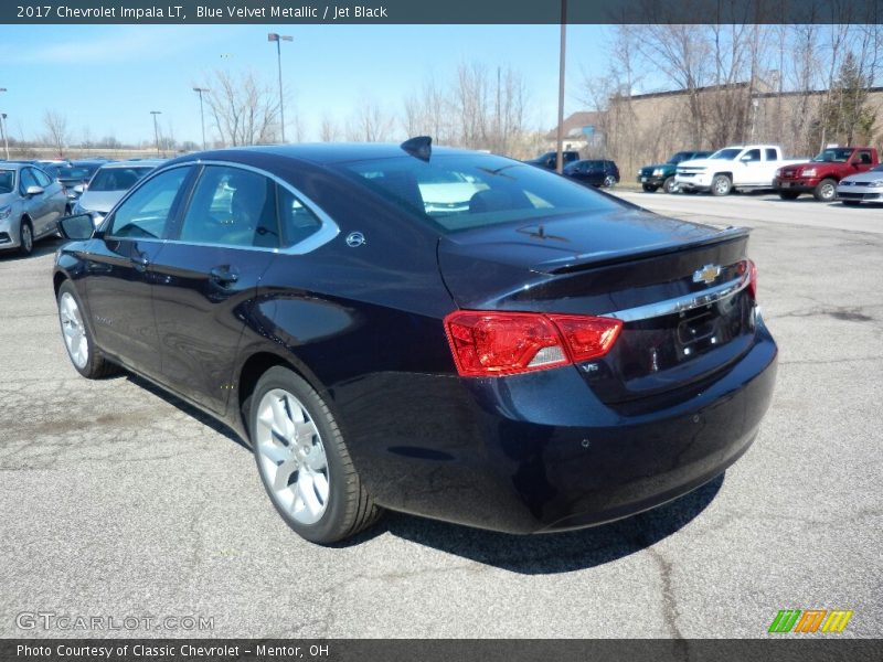 Blue Velvet Metallic / Jet Black 2017 Chevrolet Impala LT