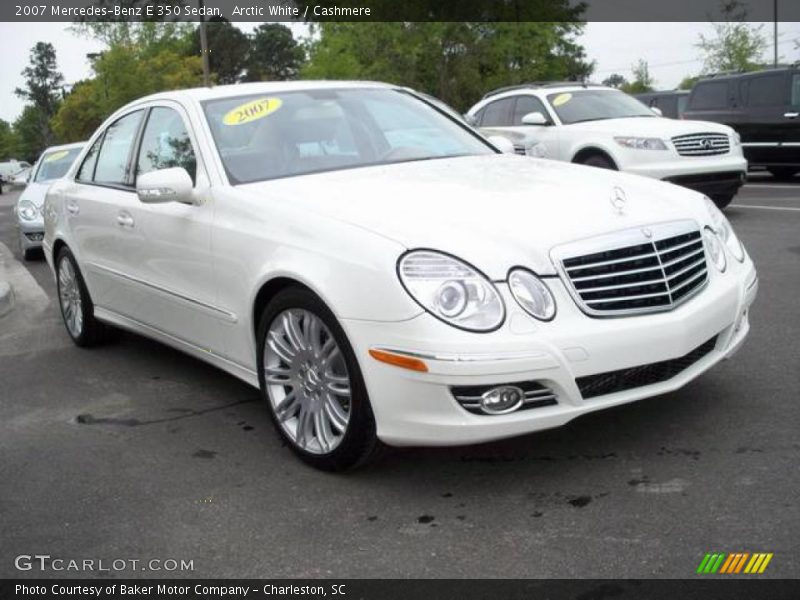 Arctic White / Cashmere 2007 Mercedes-Benz E 350 Sedan