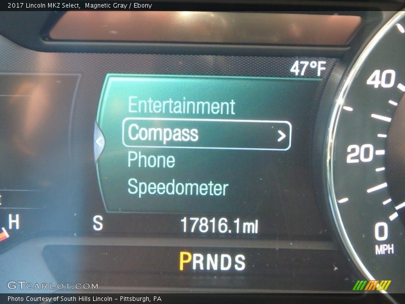 Magnetic Gray / Ebony 2017 Lincoln MKZ Select