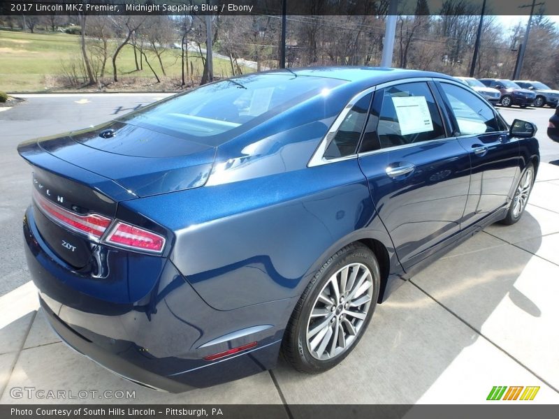 Midnight Sapphire Blue / Ebony 2017 Lincoln MKZ Premier