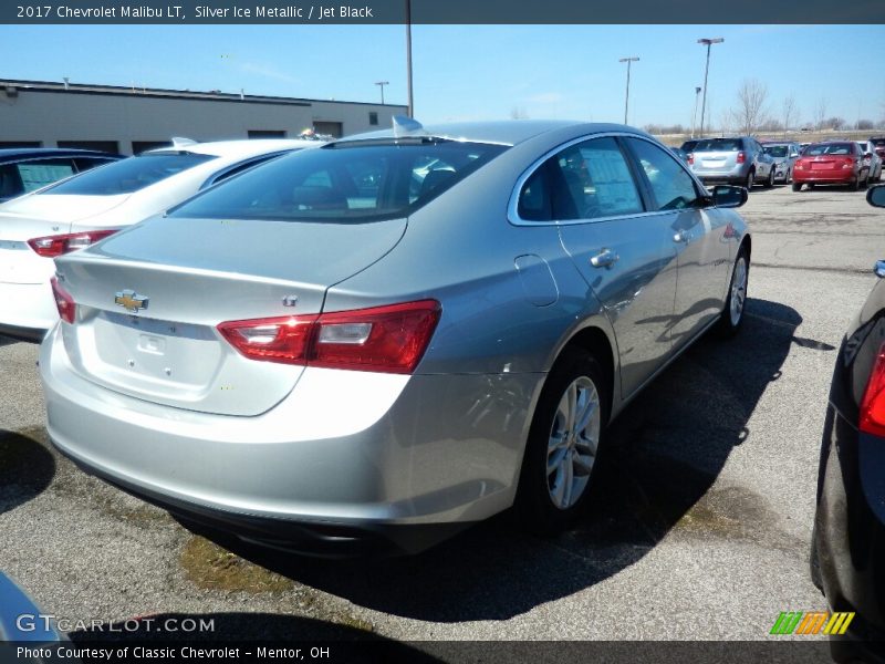 Silver Ice Metallic / Jet Black 2017 Chevrolet Malibu LT