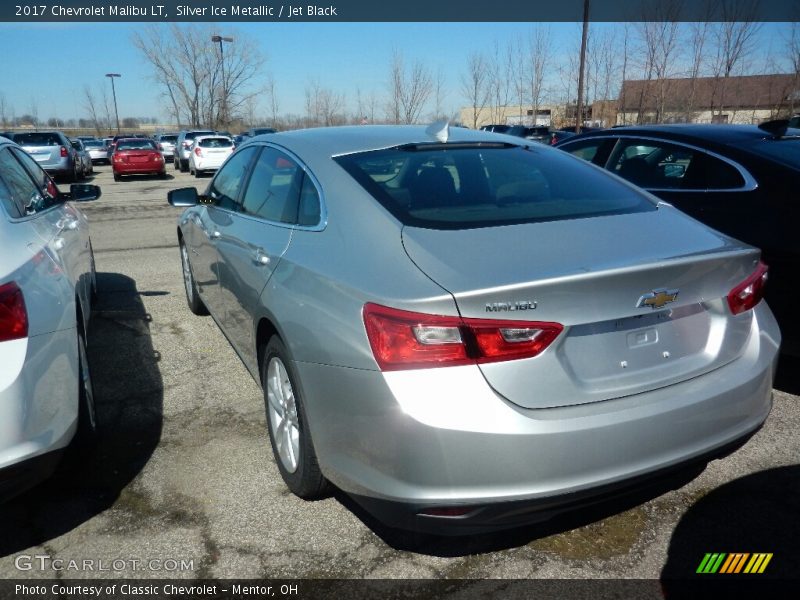 Silver Ice Metallic / Jet Black 2017 Chevrolet Malibu LT