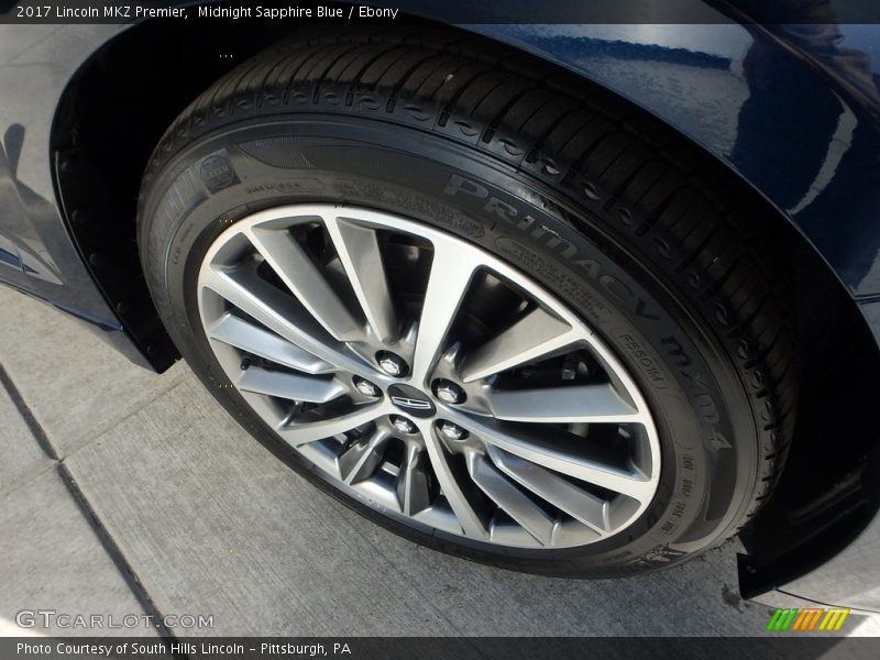Midnight Sapphire Blue / Ebony 2017 Lincoln MKZ Premier